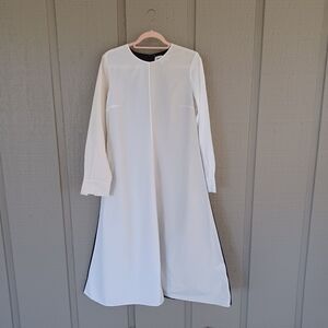 Partow Colorblock Long Sleeve Dress Size 4 Women Minimalist Quiet Luxury Cotton